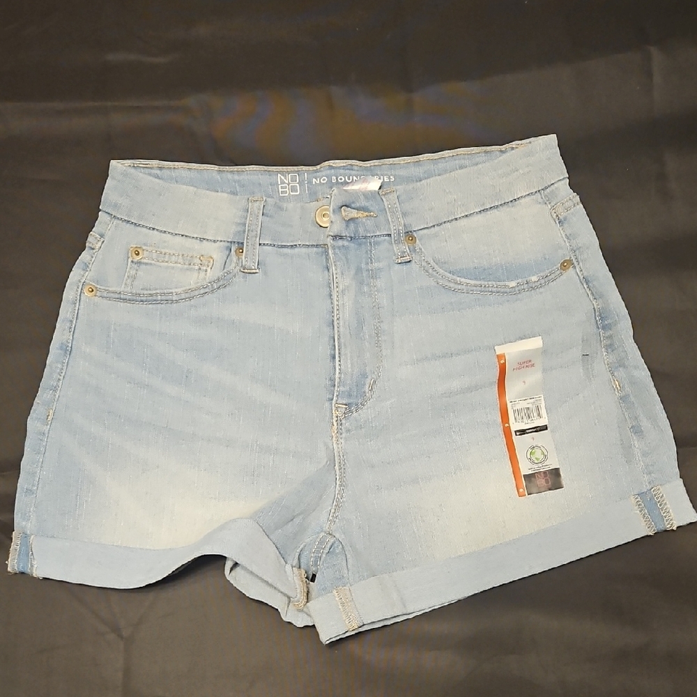 No Boundaries Light Blue Denim Shorts